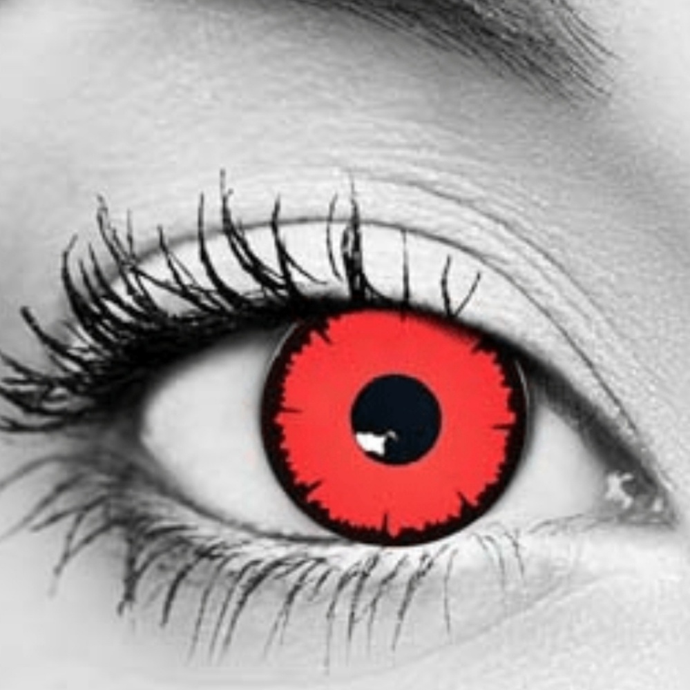 Red Halloween Eye Lens Cosplay